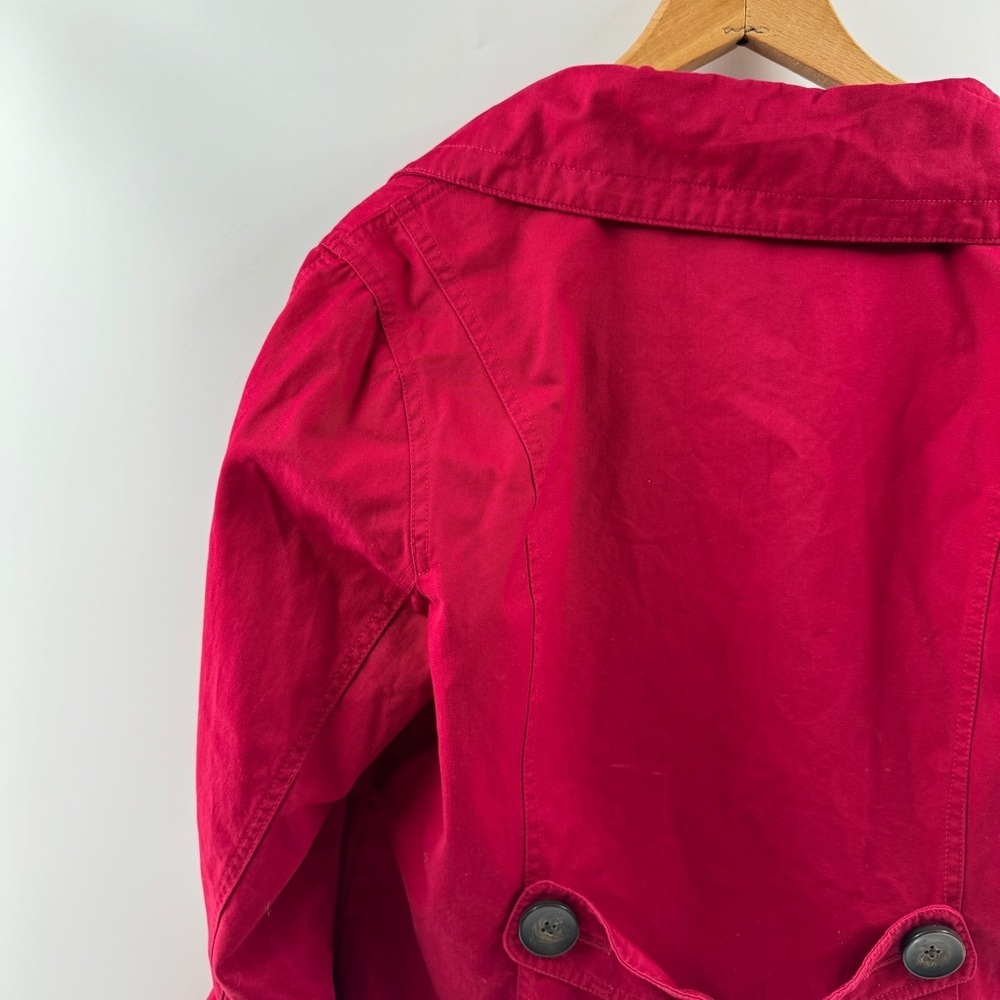 Merona Red Button-Up Coat Size XL NWT Flattering Fall/Winter Layer - Picture 6 of 7